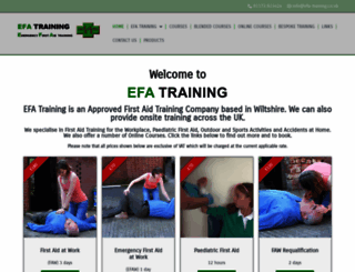 efa-training.co.uk screenshot