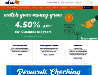 efcufinancial.org screenshot