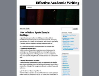 effectiveacademicwriting.wordpress.com screenshot