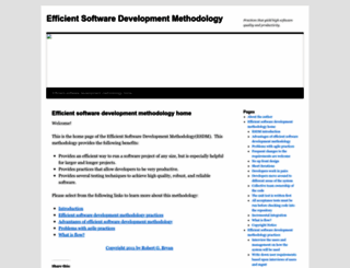 efficientsoftwaremethodology.wordpress.com screenshot