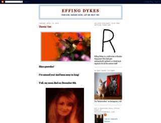 effingdykes.blogspot.com screenshot