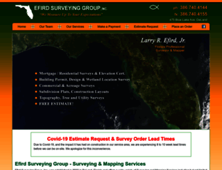 efirdsurveying.com screenshot