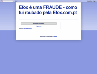 efoxfraude.blogspot.com screenshot