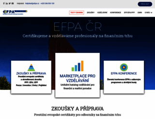 efpa.cz screenshot