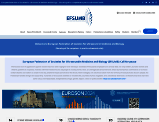 efsumb.org screenshot