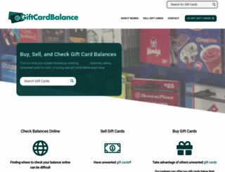 egiftcardbalance.com screenshot