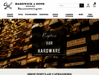 ehardwicks.com screenshot