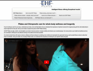 ehfpilates.com screenshot
