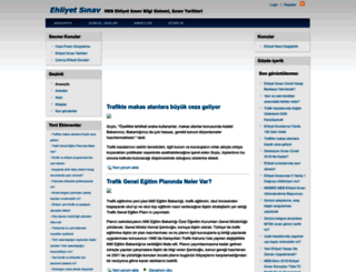 ehliyetsinav.org screenshot