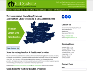 ehsystems.co.uk screenshot