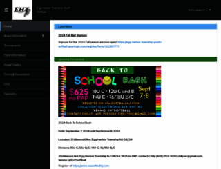 ehtsoftball.com screenshot