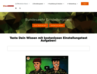 eignungstest-bundeswehr.plakos.de screenshot