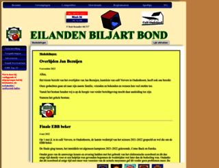 eilandenbiljartbond.nl screenshot
