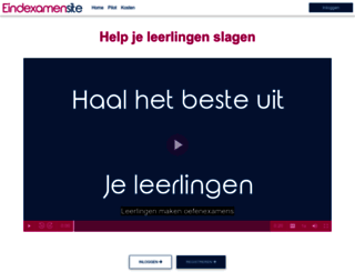 eindexamensite.nl screenshot