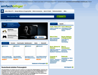 einfachbilliger.com screenshot
