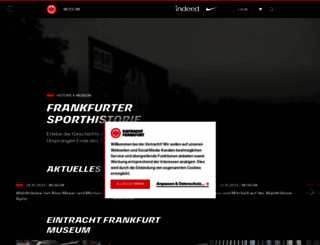 eintracht-museum.de screenshot