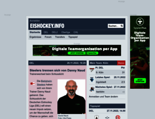 eishockey.info screenshot