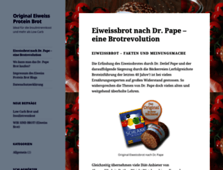 eiweiss-brot.de screenshot