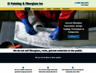 ejfiberglass.com screenshot