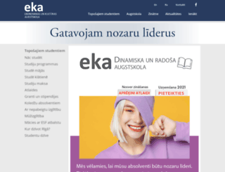 eka.edu.lv screenshot