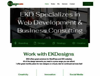 ekdesigns.com screenshot