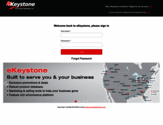 ekeystone.com screenshot