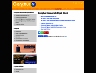 ekonomikbilet.genctur.com.tr screenshot