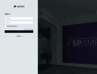 ekosh.spjimr.org screenshot