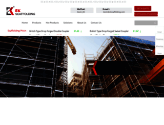 ekscaffolding.com screenshot