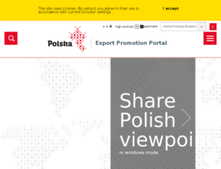eksporter.gov.pl screenshot