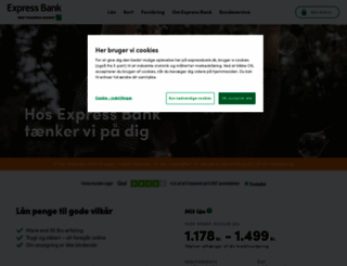 ekspresbank.dk screenshot