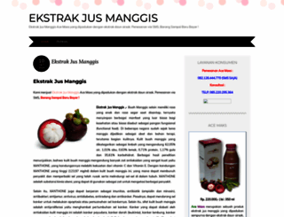 ekstrakjusmanggis.wordpress.com screenshot