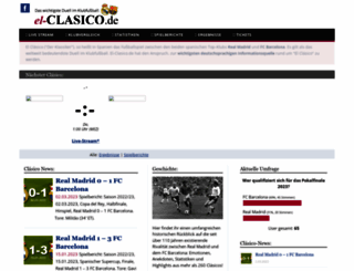 el-clasico.de screenshot
