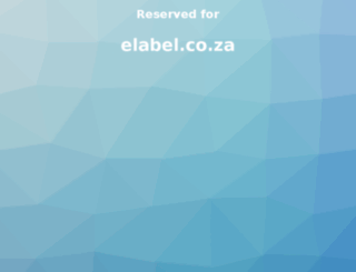 elabel.co.za screenshot