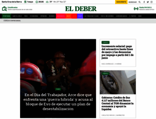 eldeber.com.bo screenshot
