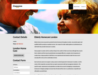 elderlyhomecarelondon.co.uk screenshot