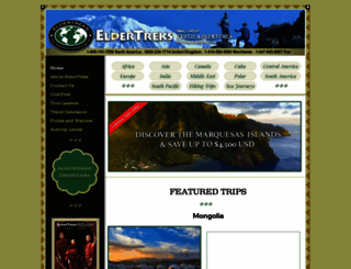 eldertreks.com screenshot