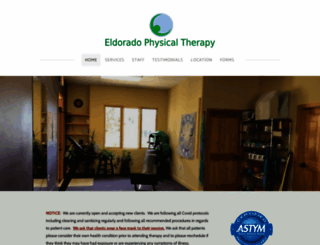 eldoradophysicaltherapy.com screenshot