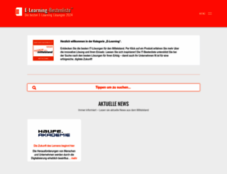 elearning-bestenliste.de screenshot