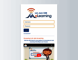 elearning.lokjackgsb.edu.tt screenshot