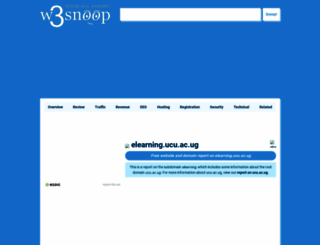 elearning.ucu.ac.ug.w3snoop.com screenshot