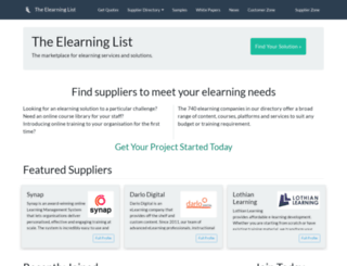 elearninglist.com screenshot