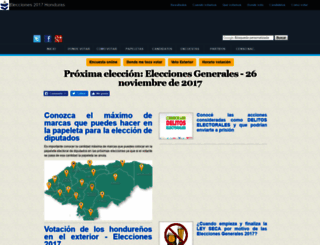 eleccioneshonduras.com screenshot