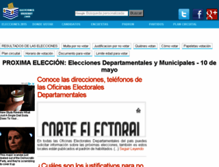 eleccionesuruguay.com screenshot