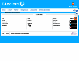 eleclerc.com.pl screenshot