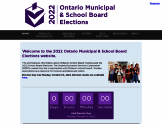 elections.ontarioschooltrustees.org screenshot