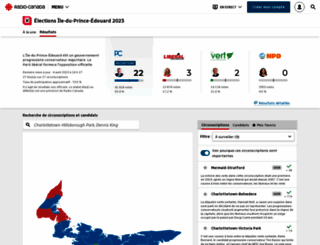 elections.radio-canada.ca screenshot