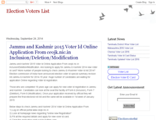 electionvoterslist.com screenshot