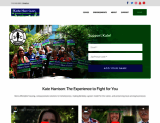 electkateharrison.com screenshot