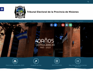 electoralmisiones.gov.ar screenshot